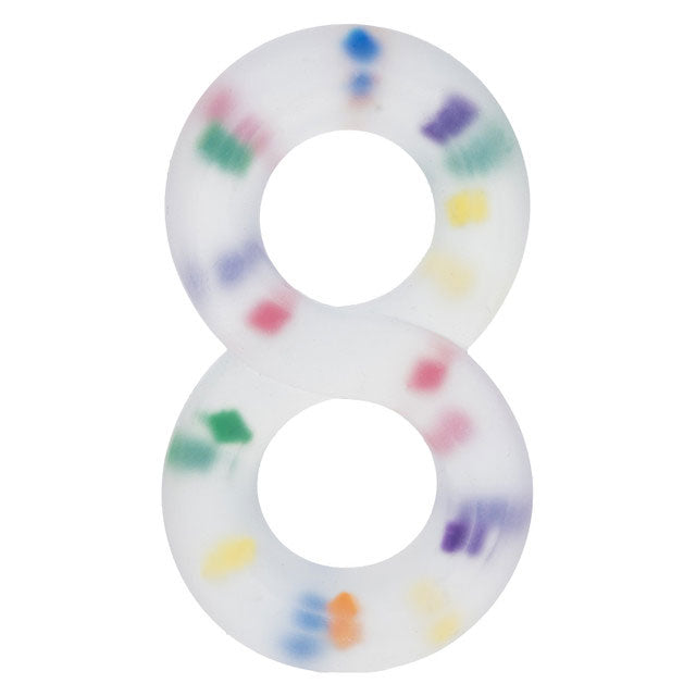 "Alpha Liquid Silicone Crazy 8 Party Ring SE1491182"