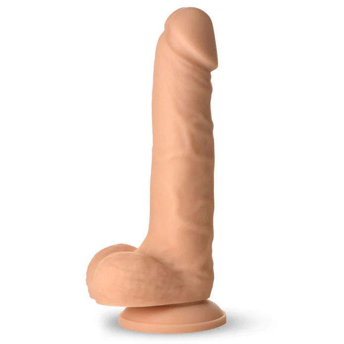 "Easy Riders 7 Silicone Dildo With Balls - Light CN-18-0932-10"