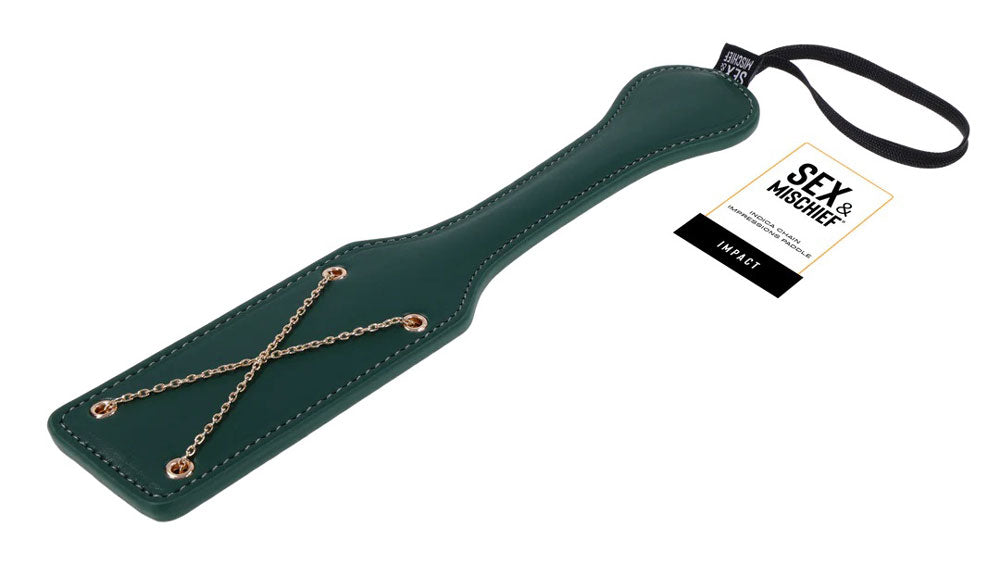 "Indica Chain Impressions Paddle - Green SS10225"
