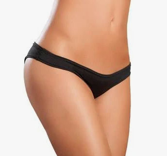 "Flattering Mini Srunchy Panty - Small/medium - Black GE-3015BLKSM"