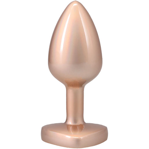 "Booty Bling Metal Heart Plug - Medium - Gold DJ7017-19-BX"