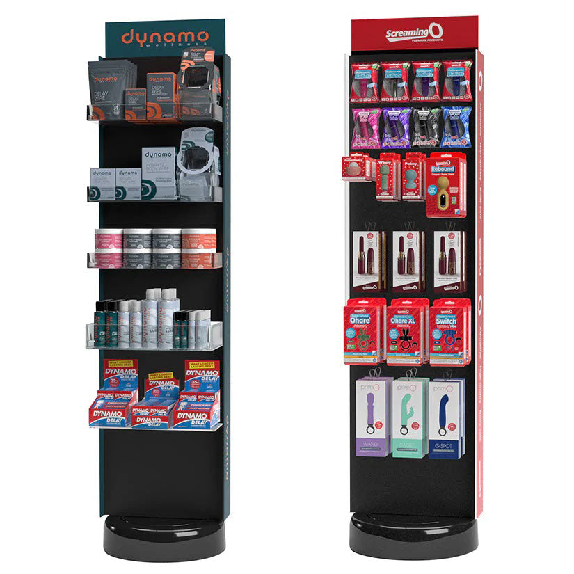 "Screaming O and Dynamo Wellness New Product Floor Display SO-FLR2025H1NEW"